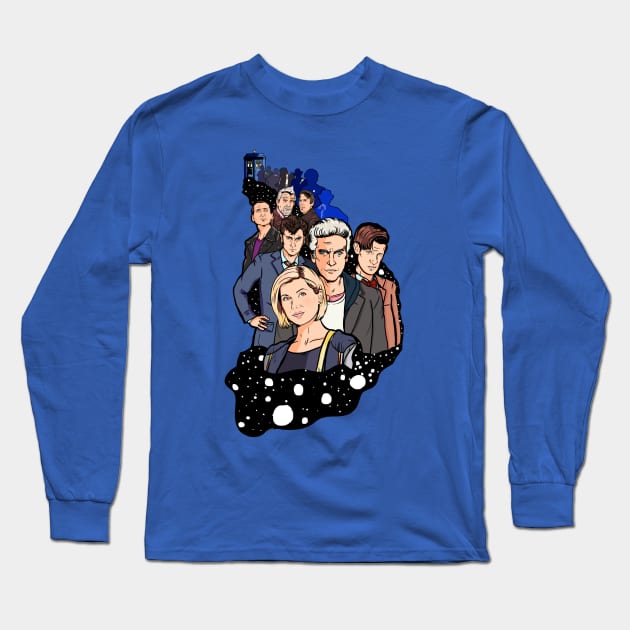 The Doctor 2.0 Long Sleeve T-Shirt by MonicaLaraArt